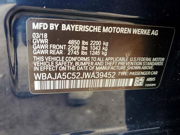 2018 BMW 530