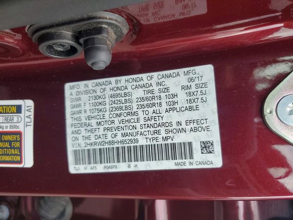 2017 HONDA CRV EX-L/EX-L Navi