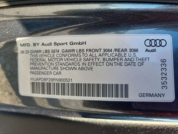 2024 AUDI S7/RS7 Performance quattro — VINS