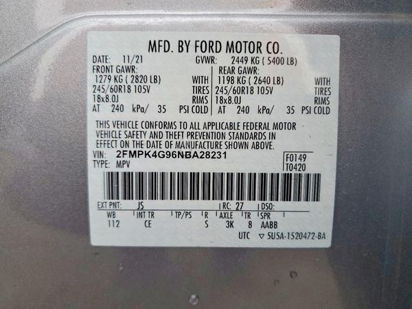 2022 FORD EDGE
