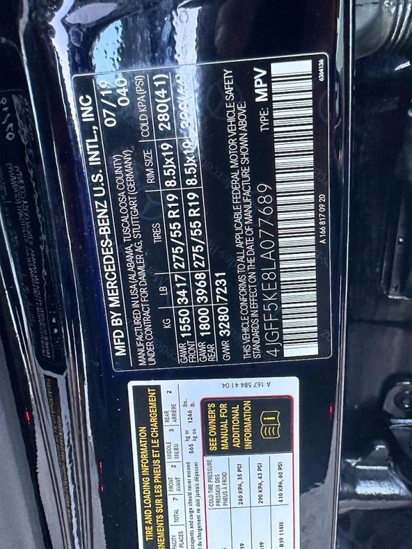 2020 MERCEDES-BENZ GLS GLS450-4M
