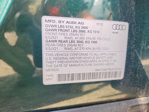2018 AUDI SQ5 quattro Prestige