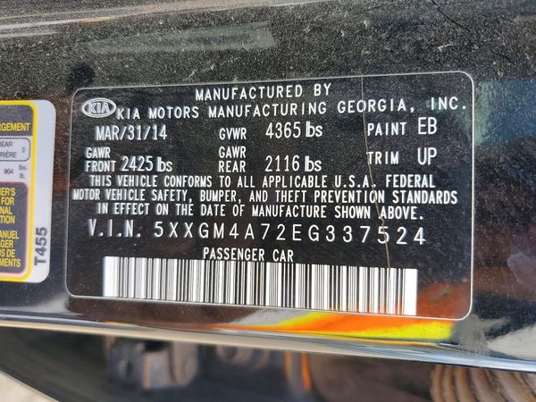 2014 KIA OPTIMA