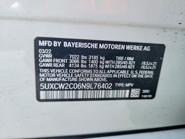 2022 BMW X7 xDrive40i
