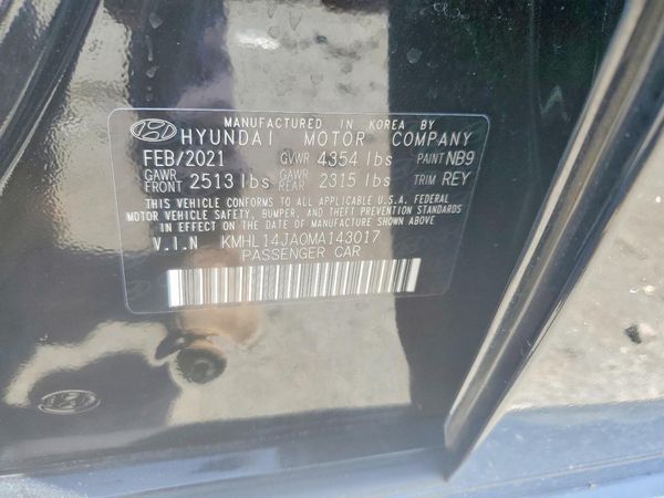 2021 HYUNDAI SONATA