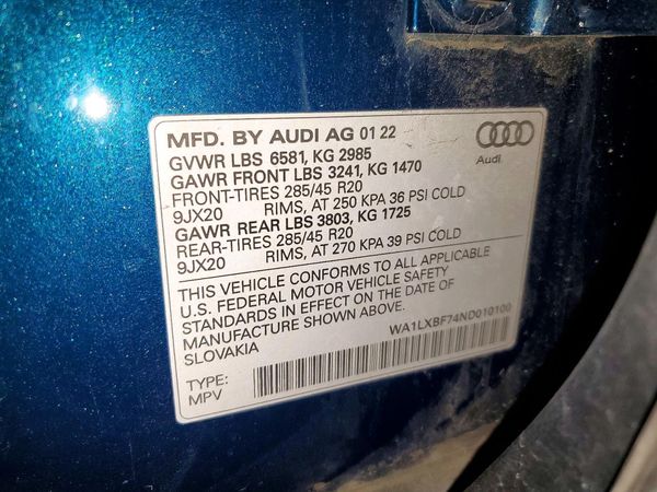 2022 AUDI Q7