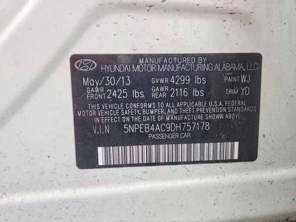 2013 HYUNDAI SONATA GLS/ GLS Popular