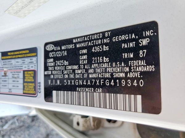 2015 KIA OPTIMA