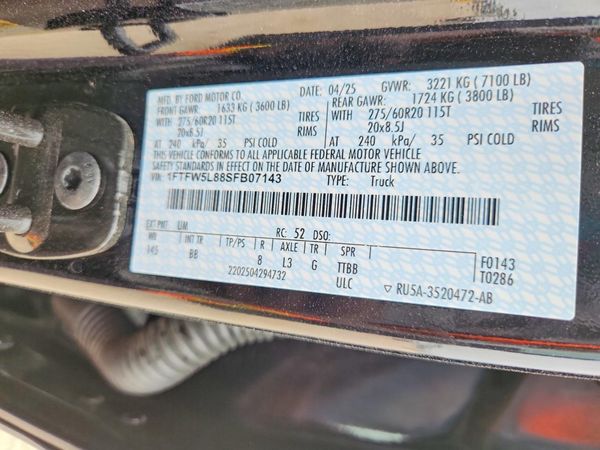 2025 FORD F150