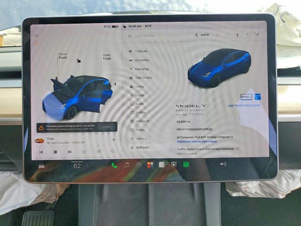 2021 TESLA MODEL Y — ODOM