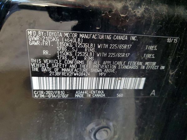 2015 TOYOTA RAV4 LE (X Grade)