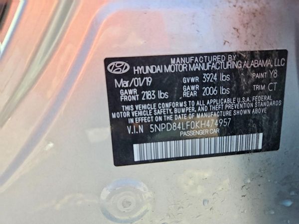 2019 HYUNDAI ELANTRA