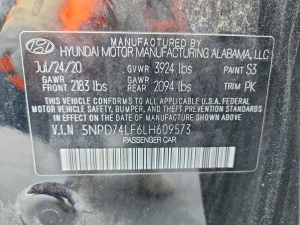 2020 HYUNDAI ELANTRA
