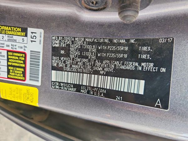 2017 TOYOTA SIENNA