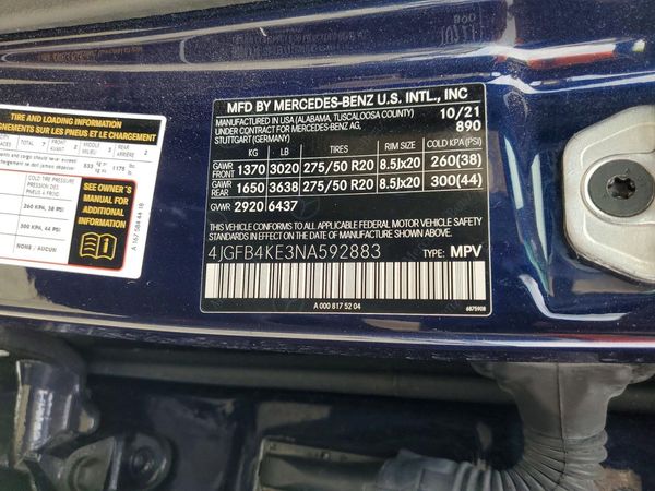 2022 MERCEDES-BENZ GLE GLE350 4MATIC