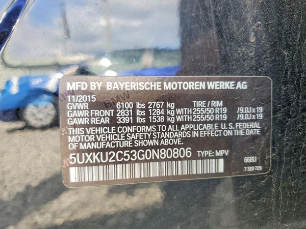 2016 BMW X6