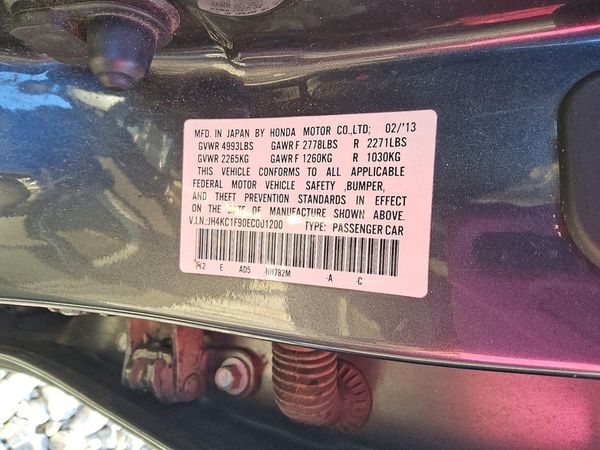 2014 ACURA RLX Advance — VINS