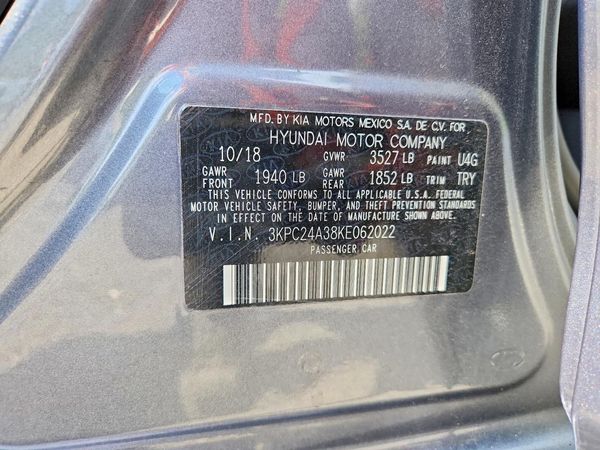 2019 HYUNDAI ACCENT