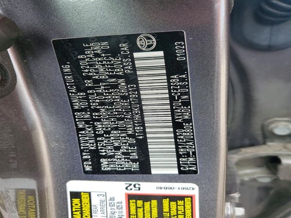 2019 TOYOTA CAMRY L/LE/SE/XLE