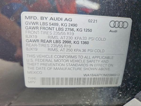 2021 AUDI Q5 quattro Premium Plus