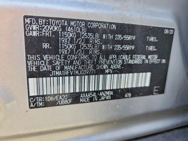 2021 TOYOTA RAV4