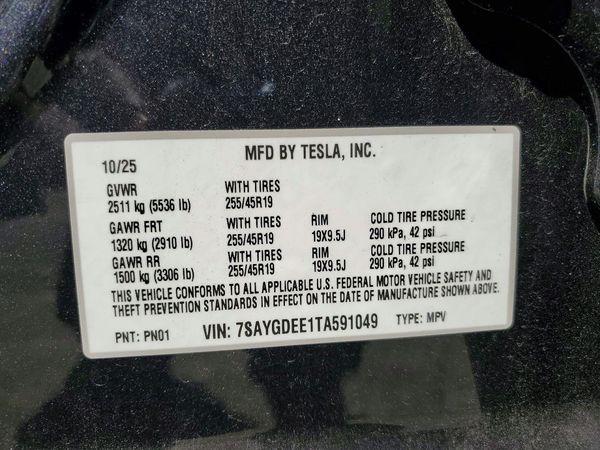 2026 TESLA MODEL Y