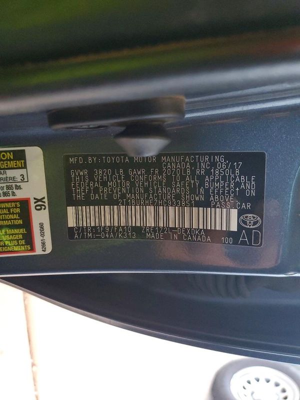 2017 TOYOTA COROLLA