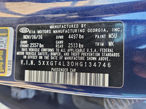 2017 KIA OPTIMA