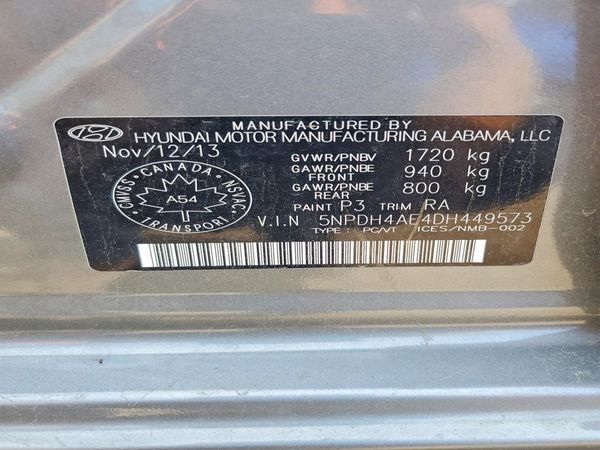 2013 HYUNDAI ELANTRA