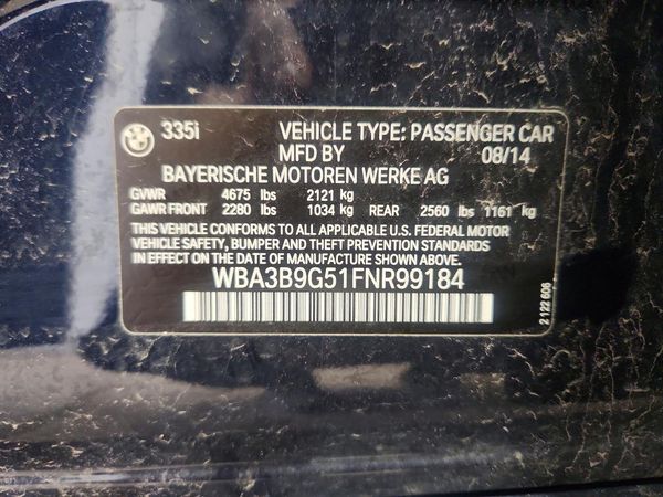 2015 BMW 335 335i xDrive