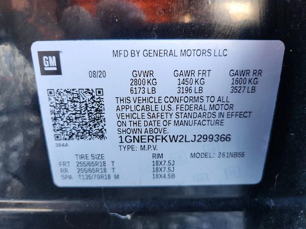 2020 CHEVROLET TRAVERSE LS