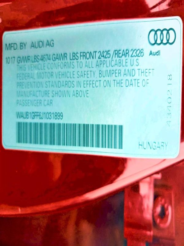 2018 AUDI S3