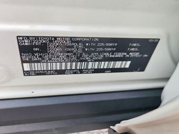 2021 TOYOTA VENZA