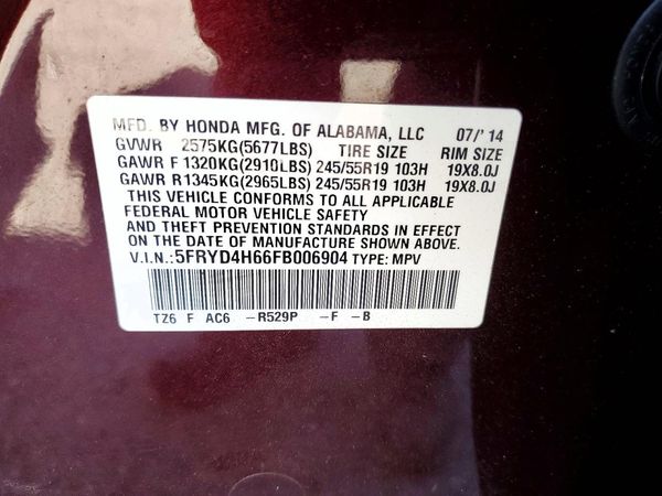2015 ACURA MDX SH-AWD Tech Ent