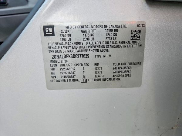 2013 CHEVROLET EQUINOX 1LT — VINS
