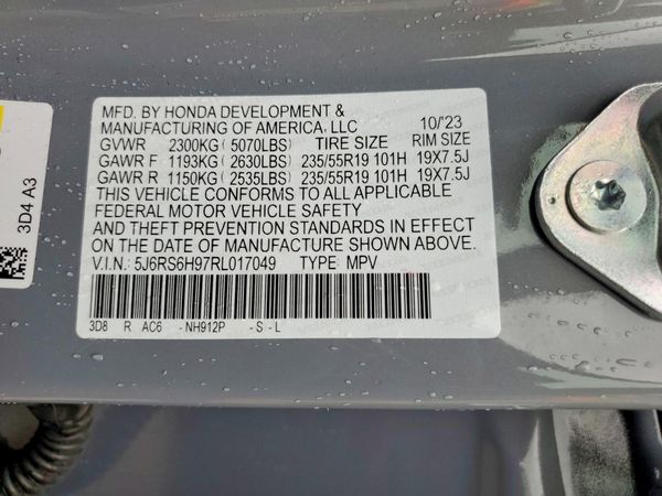 2024 HONDA CRV Sport Touring — VINS
