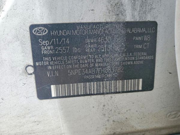 2015 HYUNDAI SONATA