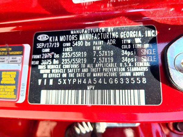 2020 KIA SORENTO
