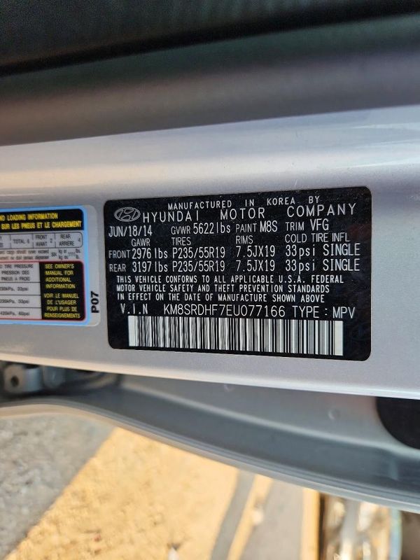 2014 HYUNDAI SANTA FE TOP