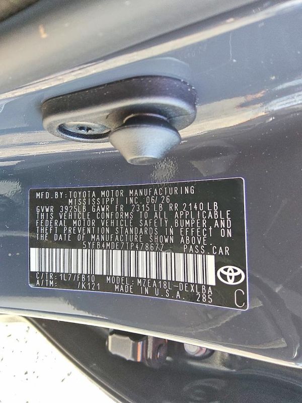 2026 TOYOTA COROLLA LE