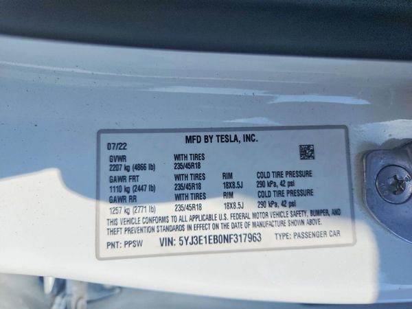 2022 TESLA MODEL X