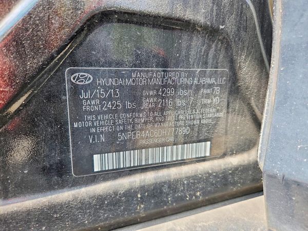 2013 HYUNDAI SONATA