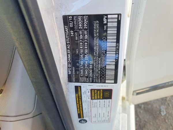 2015 MERCEDES-BENZ GLK GLK250 BLUETEC 4-MATIC