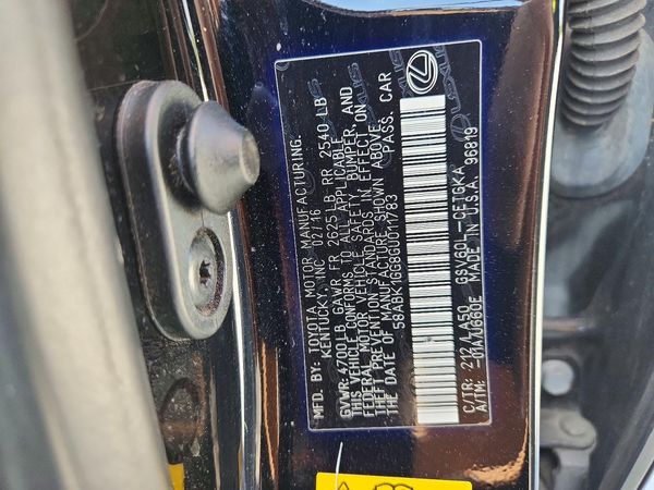 2016 LEXUS ES