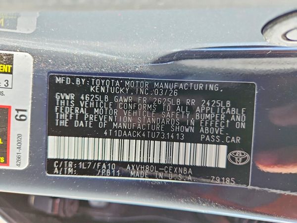 2026 TOYOTA CAMRY