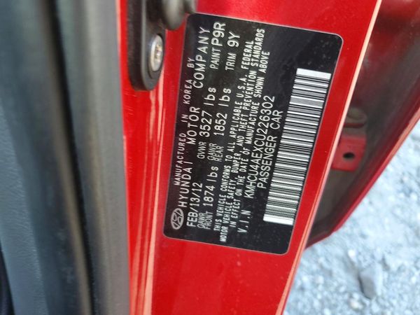 2012 HYUNDAI ACCENT