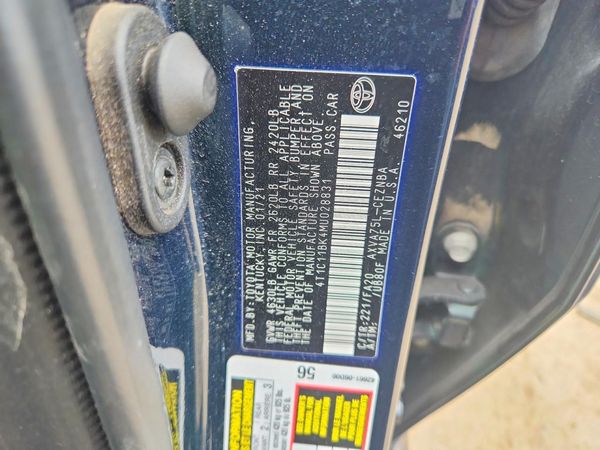 2021 TOYOTA CAMRY