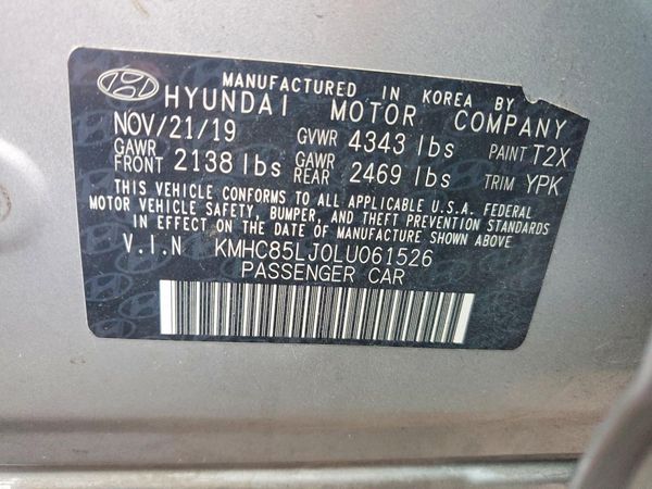 2020 HYUNDAI IONIQ