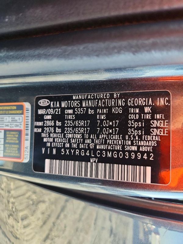 2021 KIA SORENTO