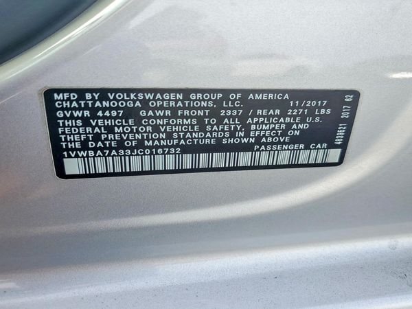 2018 VOLKSWAGEN PASSAT SE, SE w/ Technology